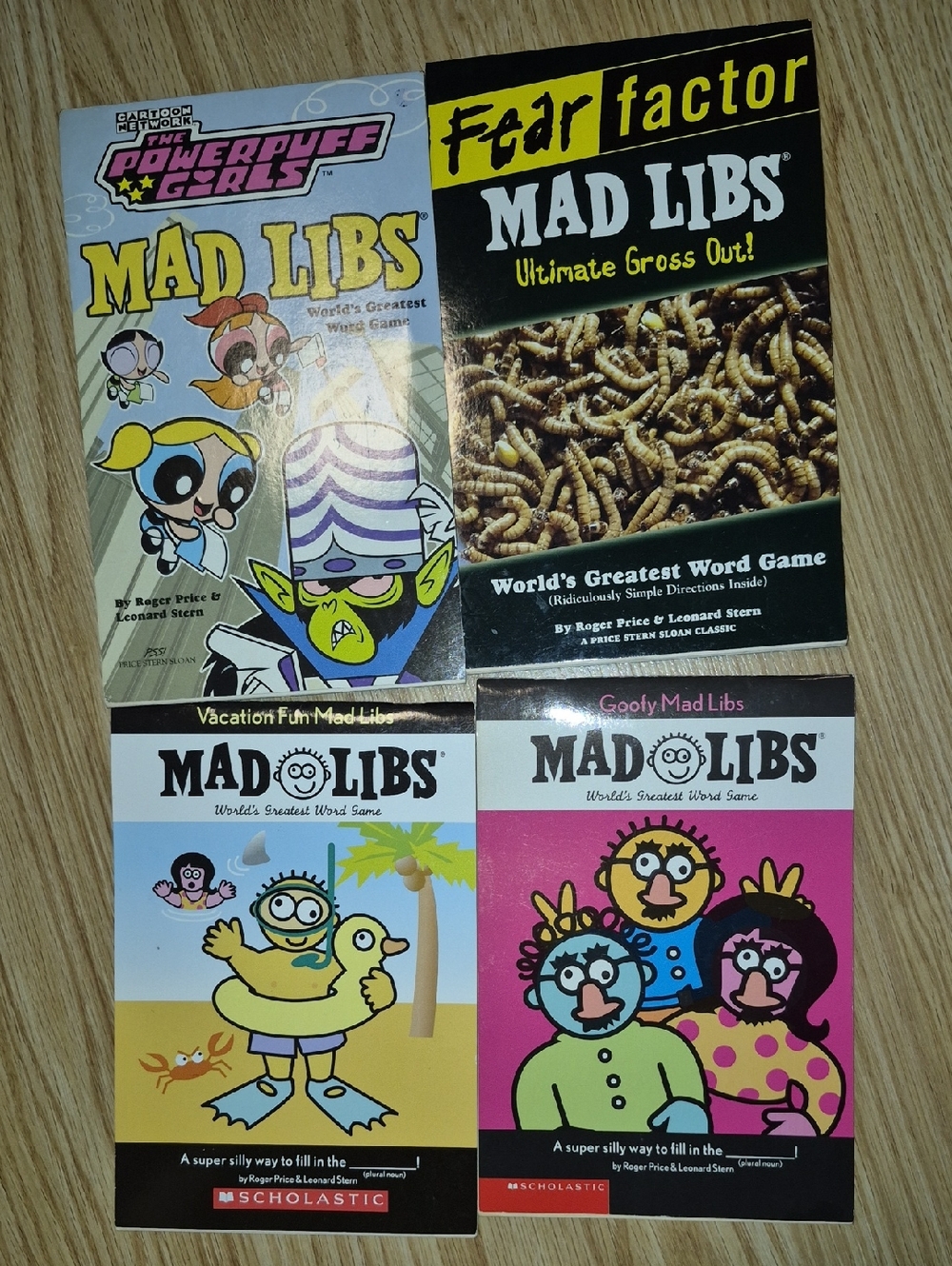 Mad Libs Assorted Paperback Book Set - Scholastic (Pink, Yellow, Black, White) 4